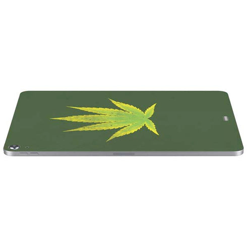 Marijuana Leaf Light Green Apple iPad Air Skin
