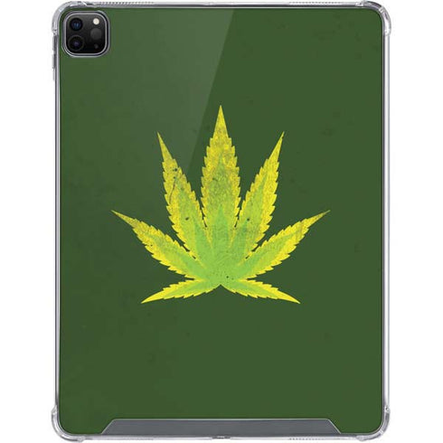Marijuana Leaf Light Green iPad Cases