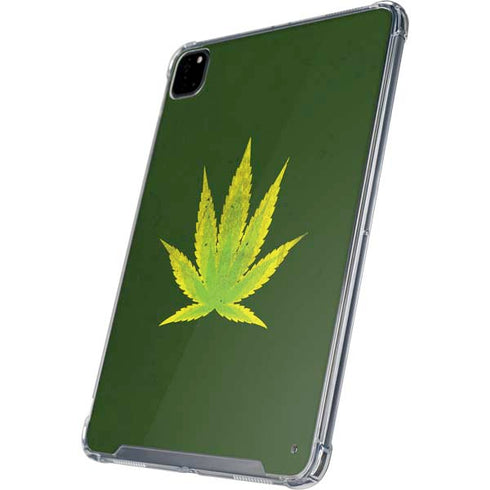 Marijuana Leaf Light Green iPad Cases