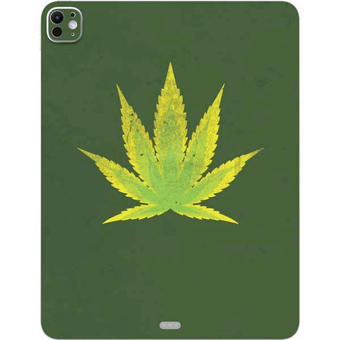 Marijuana Leaf Light Green iPad Pro 13in M4 (2024) Skin