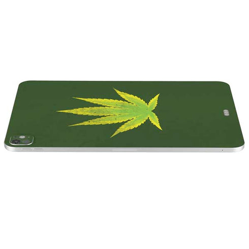 Marijuana Leaf Light Green iPad Pro 13in M4 (2024) Skin
