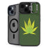 Marijuana Leaf Light Green iPhone 13 Kickstand Case