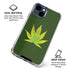 Marijuana Leaf Light Green iPhone 15 Clear Case