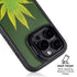 Marijuana Leaf Light Green iPhone 15 Pro Max Kickstand Case