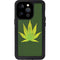 Marijuana Leaf Light Green iPhone 15 Pro Waterproof Case