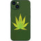 Marijuana Leaf Light Green iPhone 15 Skin