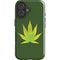Marijuana Leaf Light Green iPhone 16 Impact Case