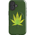Marijuana Leaf Light Green iPhone 16 Magsafe Impact Case
