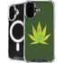 Marijuana Leaf Light Green iPhone 16 Plus MagSafe Case