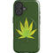Marijuana Leaf Light Green iPhone 16 Plus Magsafe Impact Case