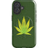 Marijuana Leaf Light Green iPhone 16 Plus Magsafe Impact Case