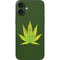 Marijuana Leaf Light Green iPhone 16 Plus Skin