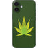 Marijuana Leaf Light Green iPhone 16 Plus Skin