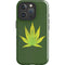 Marijuana Leaf Light Green iPhone 16 Pro Impact Case
