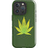 Marijuana Leaf Light Green iPhone 16 Pro Impact Case