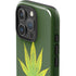 Marijuana Leaf Light Green iPhone 16 Pro Impact Case