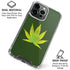 Marijuana Leaf Light Green iPhone 16 Pro Max Clear Case