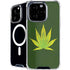 Marijuana Leaf Light Green iPhone 16 Pro Max MagSafe Case
