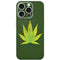 Marijuana Leaf Light Green iPhone 16 Pro Skin