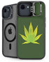 Marijuana Leaf Light Green iPhone 16e Kickstand Case