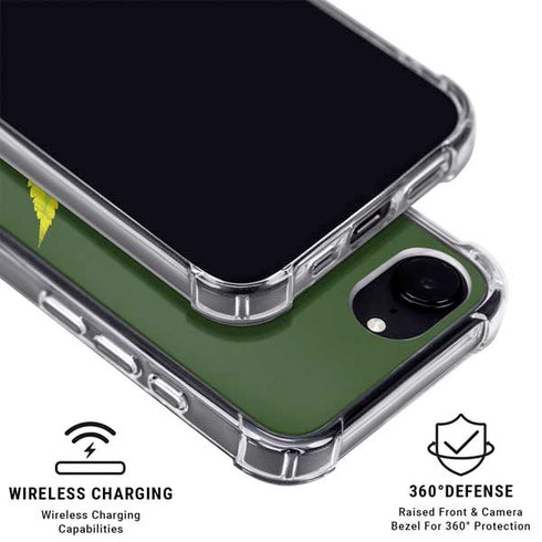 Marijuana Leaf Light Green iPhone 16e MagSafe Case