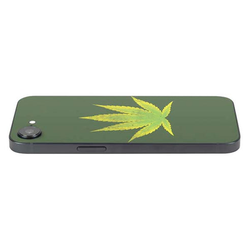 Marijuana Leaf Light Green iPhone 16e Skin