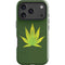 Marijuana Leaf Light Green iPhone 18 Pro Impact Case