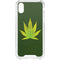 Marijuana Leaf Light Green iPhone XS Clear Case