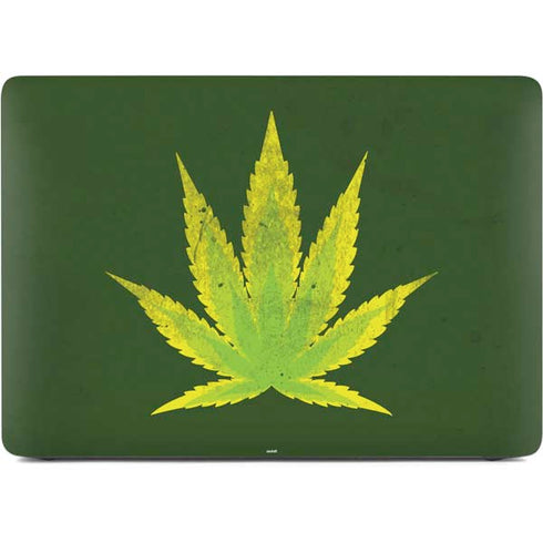 Marijuana Leaf Light Green Apple MacBook Air Skin