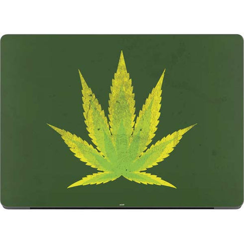 Marijuana Leaf Light Green Apple MacBook Pro 14-inch Skin