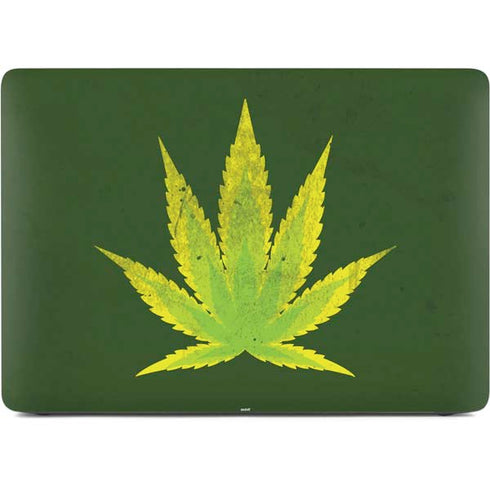 Marijuana Leaf Light Green Apple MacBook Pro 16-inch Skin
