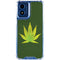 Marijuana Leaf Light Green Moto G 5G (2024) Clear Case
