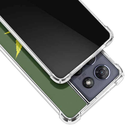 Marijuana Leaf Light Green Moto G Play 5G (2025) Clear Case