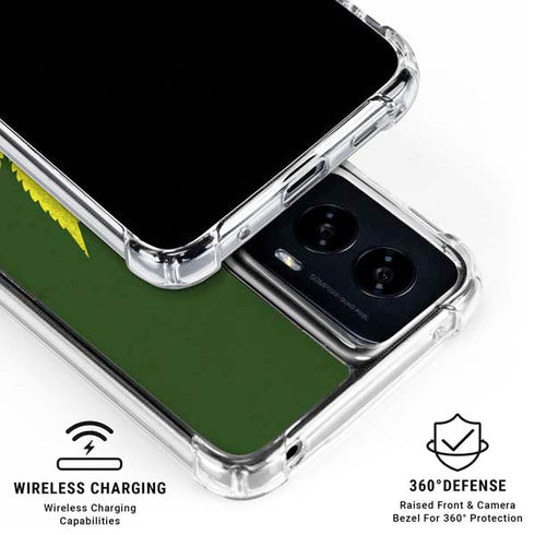 Marijuana Leaf Light Green Moto G Power 5G (2024) Clear Case