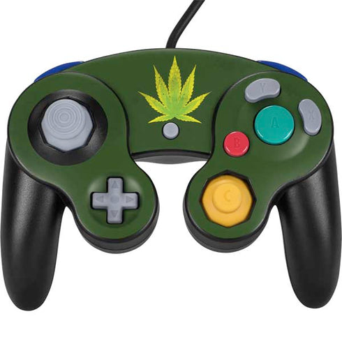 Marijuana Leaf Light Green Nintendo Skins