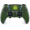 Marijuana Leaf Light Green PS5 DualSense Edge Pro Controller Skin