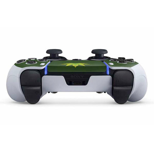 Marijuana Leaf Light Green PS5 DualSense Edge Pro Controller Skin