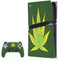 Marijuana Leaf Light Green PS5 Pro Bundle Skin