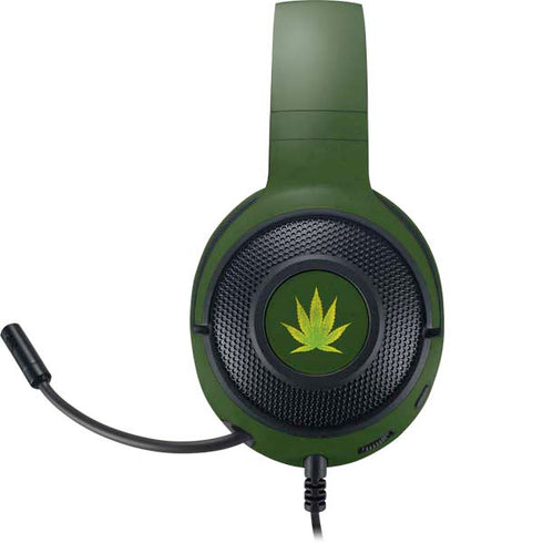 Marijuana Leaf Light Green Razer Kraken X Skin
