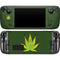 Marijuana Leaf Light Green Steam Deck Handheld Gaming Computer Skin