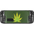 Marijuana Leaf Light Green Steam Deck Handheld Gaming Computer Skin