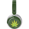 Marijuana Leaf Light Green Surface Headphones Skin