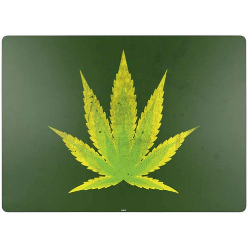 Marijuana Leaf Light Green Surface Laptop 7 13.8in Skin