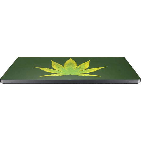 Marijuana Leaf Light Green Surface Laptop 7 15in Skin