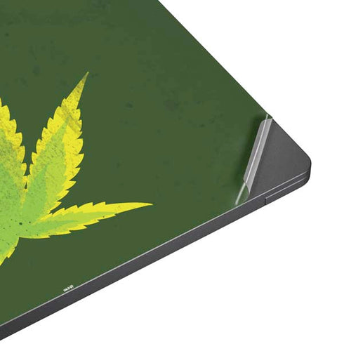 Marijuana Leaf Light Green Surface Laptop 7 15in Skin