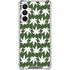 Marijuana Leaf White Pattern Galaxy A16 5G Clear Case