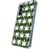 Marijuana Leaf White Pattern Galaxy A35 5G Clear Case