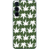 Marijuana Leaf White Pattern Galaxy A35 5G Skin