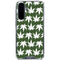 Marijuana Leaf White Pattern Galaxy A36 5G Clear Case