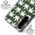 Marijuana Leaf White Pattern Galaxy A36 5G Clear Case